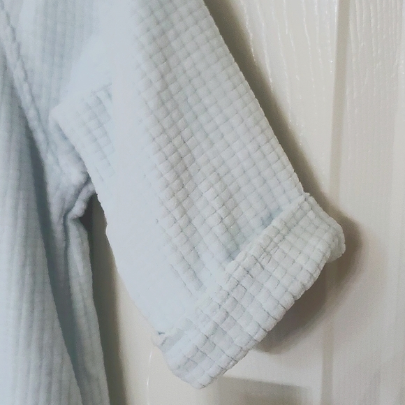 NWT New Izod Velour Baby Blue Zip Front Hoodie Lined One Piece Baby 3-6 Months - Picture 5 of 9